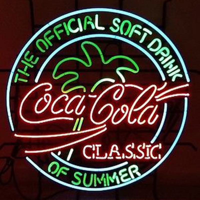 Coca Cola Neon Clock Leuchtreklame