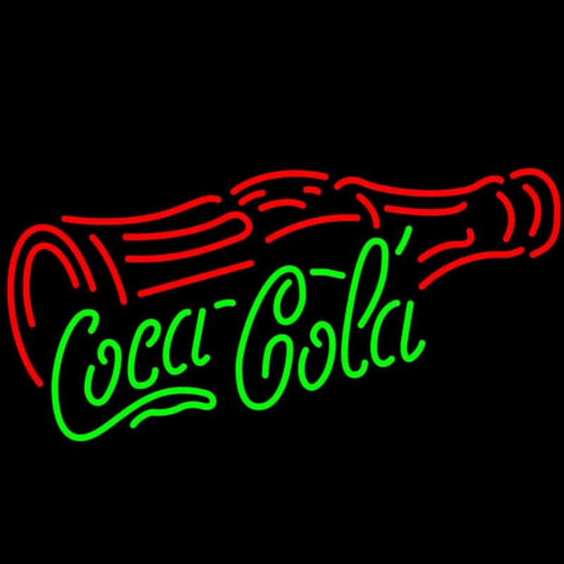 Coca Cola With Cross Bottle Giant Leuchtreklame