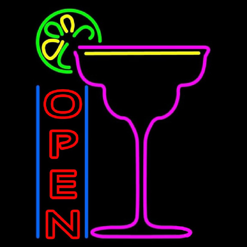 Cocktails Bar Open Leuchtreklame
