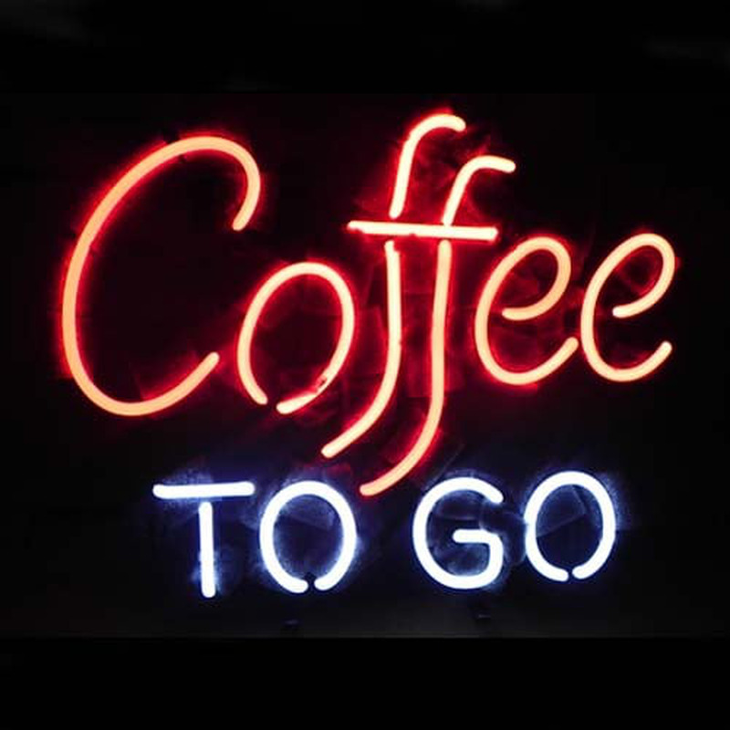 Coffee To Go Restaurant Sign Bier Bar Leuchtreklame