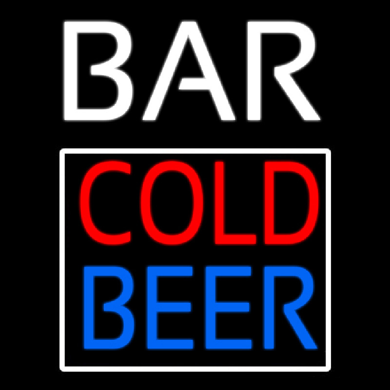 Cold Beer Bar Leuchtreklame