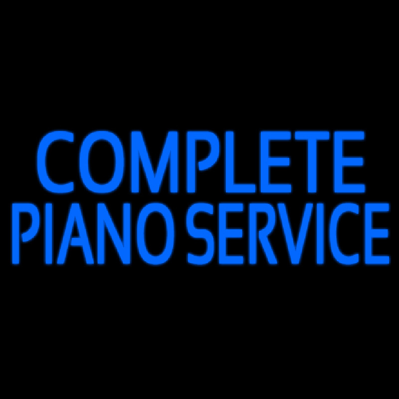 Complete Piano Service 1 Leuchtreklame