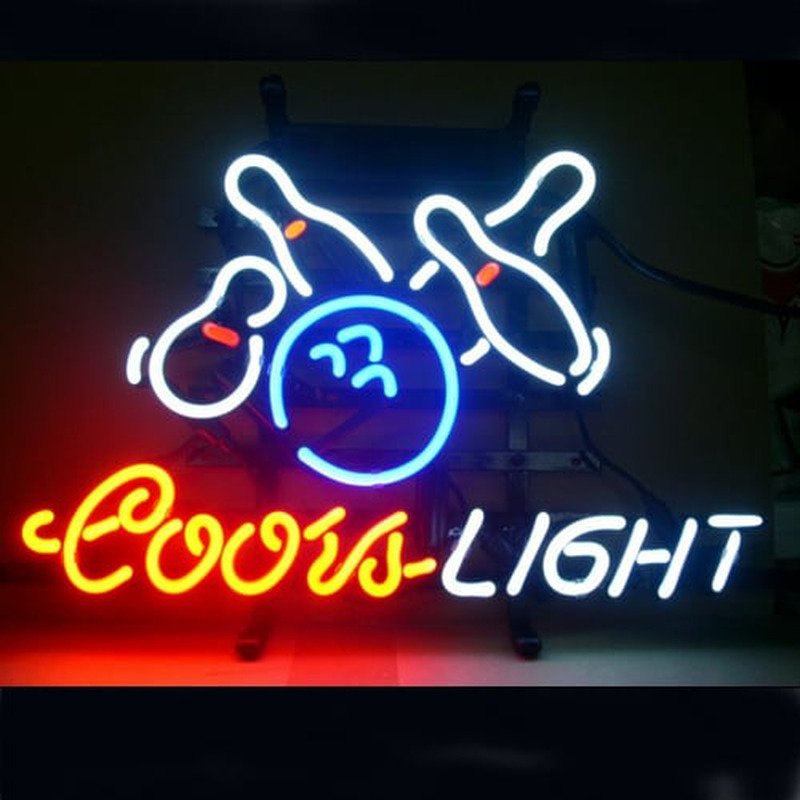 Coors Bowling Bier Bar Offen Leuchtreklame
