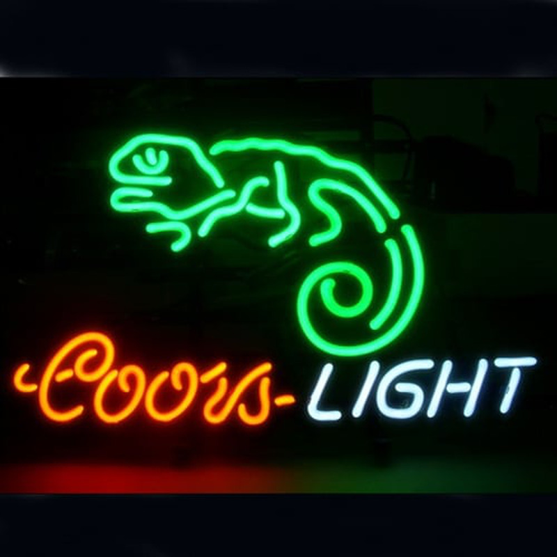 Coors Chameleon Bier Bar Offen Leuchtreklame