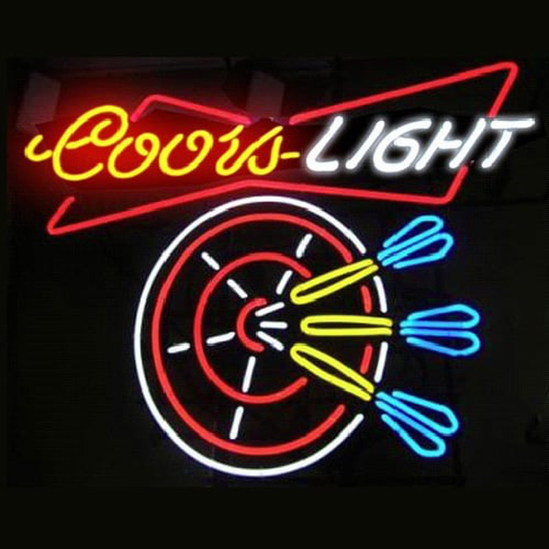 Coors Dart Bier Bar Offen Leuchtreklame