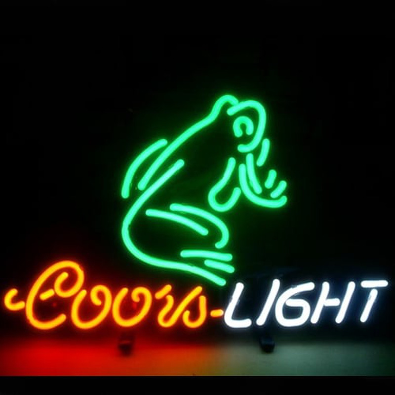 Coors Frog Bier Bar Offen Leuchtreklame