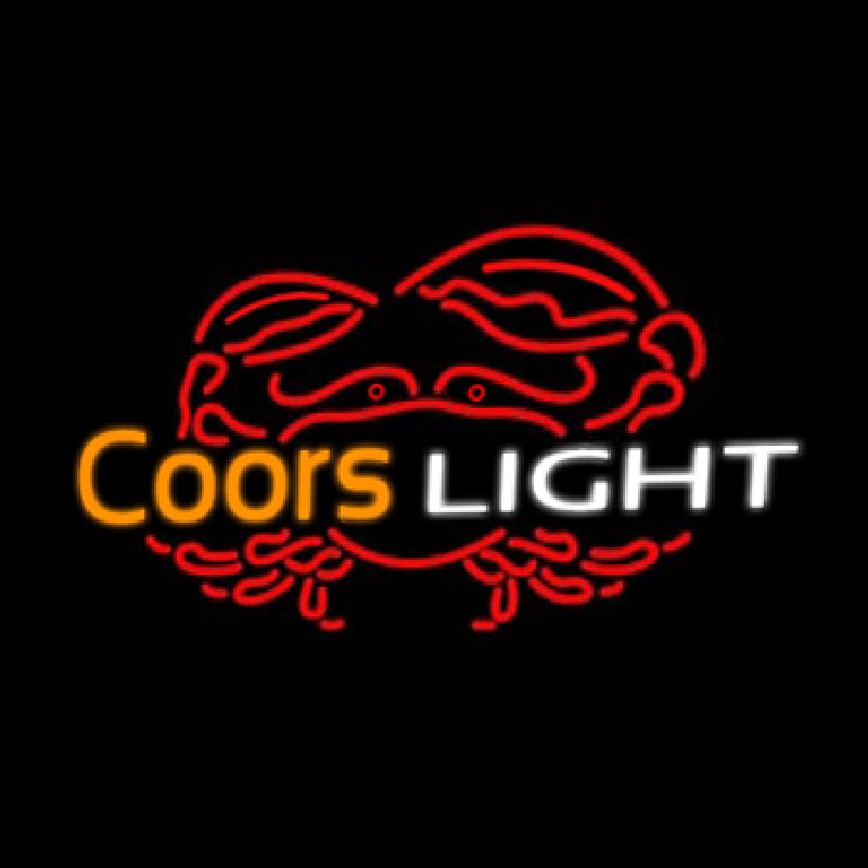 Coors Light Crab Leuchtreklame