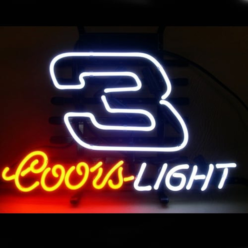 Coors Nascar #3 Dale Earnhardt Bier Bar Offen Leuchtreklame