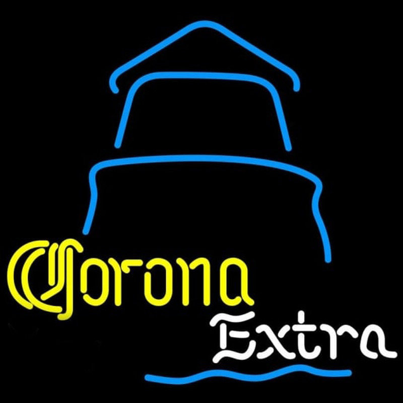 Corona E tra Day Lighthouse Beer Sign Leuchtreklame