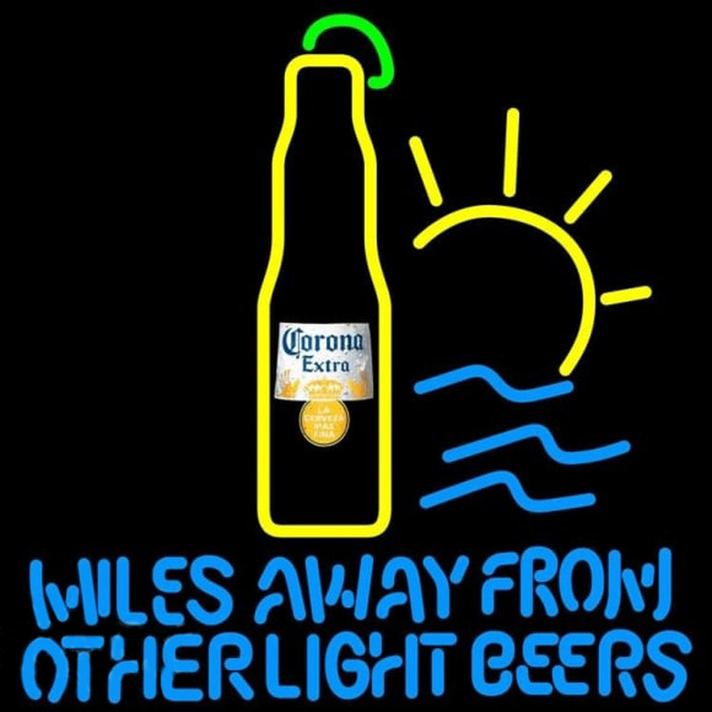 Corona E tra Miles Away From Other Beers Beer Sign Leuchtreklame