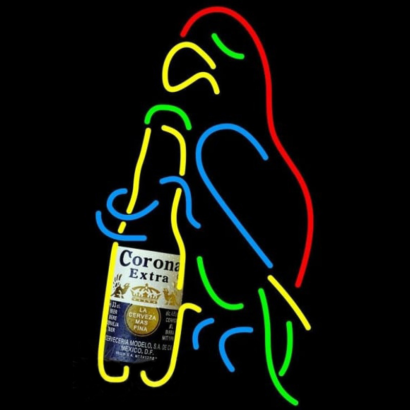 Corona E tra Parrot Bottle Beer Sign Leuchtreklame