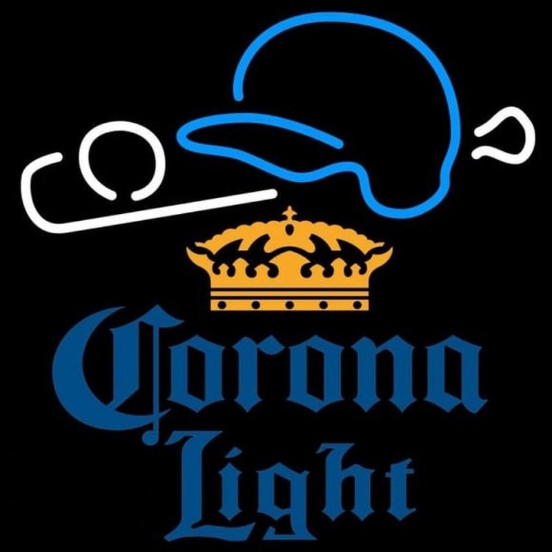 Corona Light Baseball Beer Sign Leuchtreklame