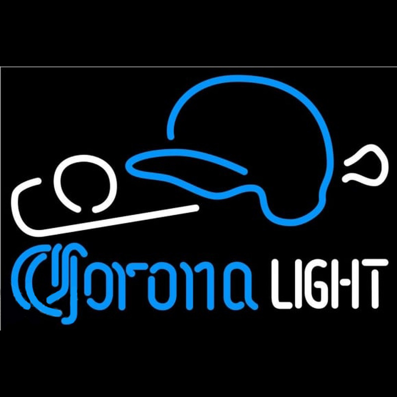 Corona Light Baseball Beer Sign Leuchtreklame