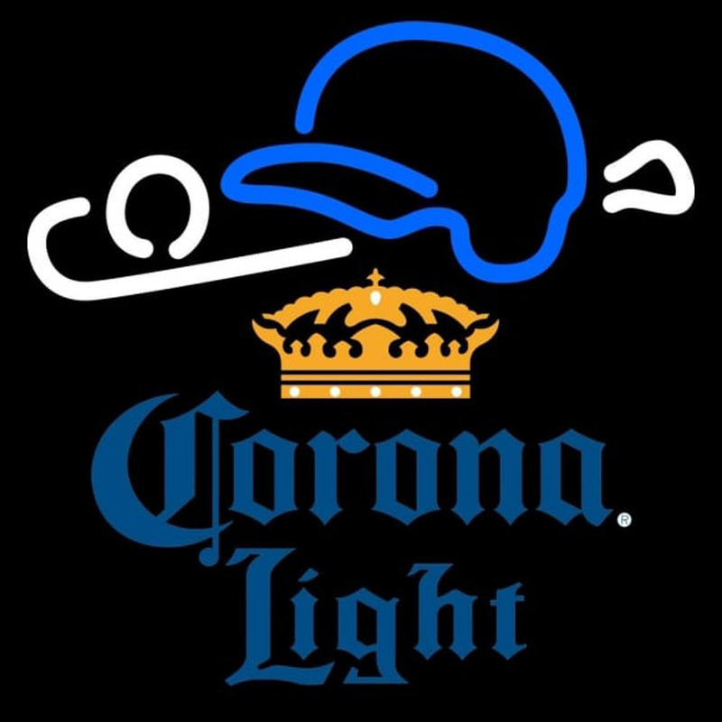 Corona Light Baseball Beer Sign Leuchtreklame