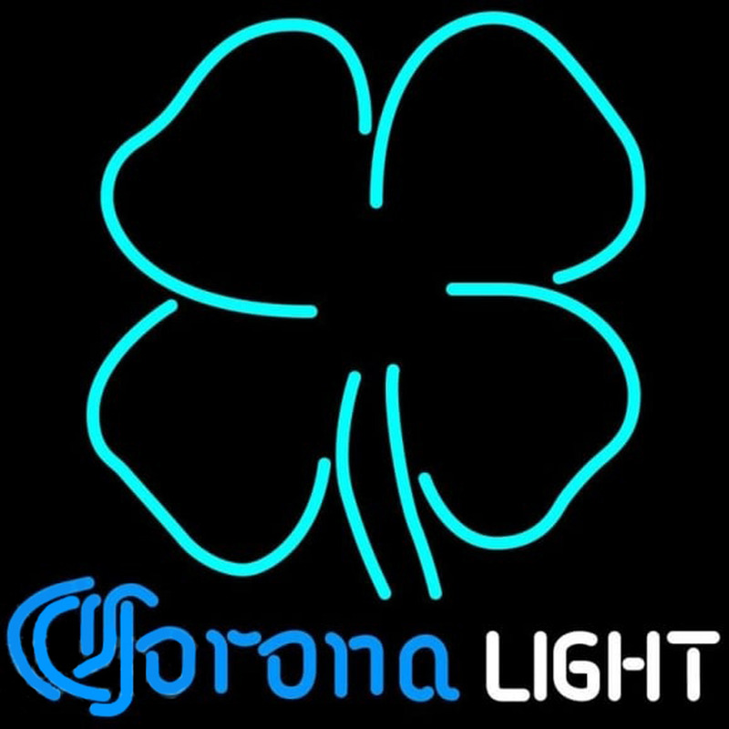 Corona Light Clover Beer Sign Leuchtreklame