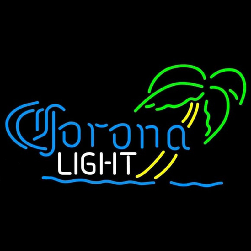 Corona Light Mini Palm Tree Beer Sign Leuchtreklame