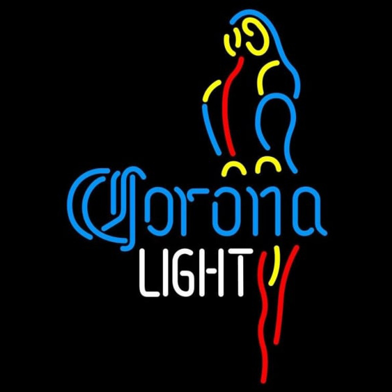 Corona Light Parrot Beer Sign Leuchtreklame