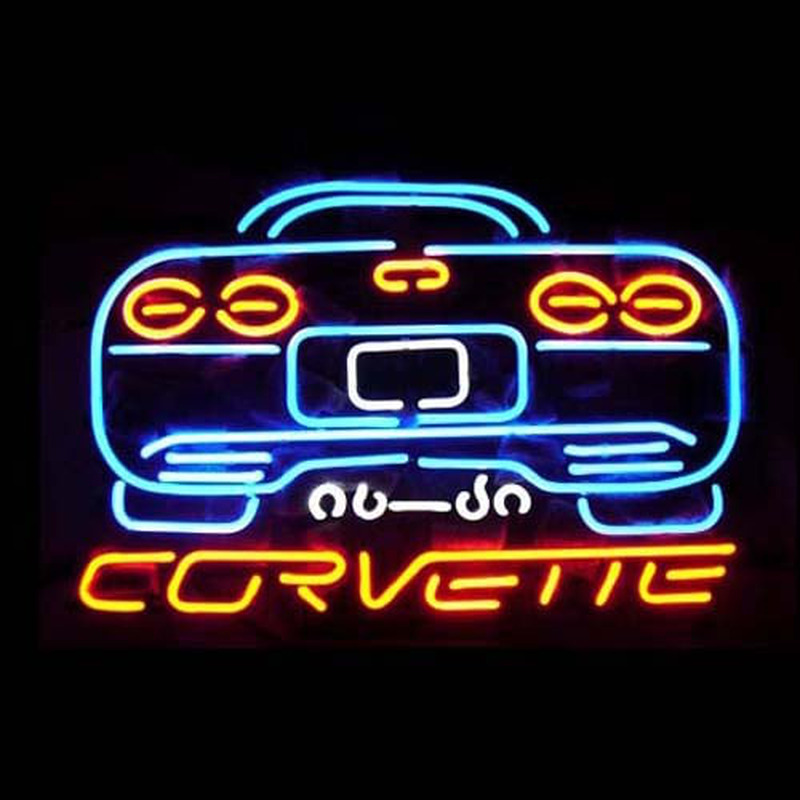 Corvette Laden Offen Leuchtreklame