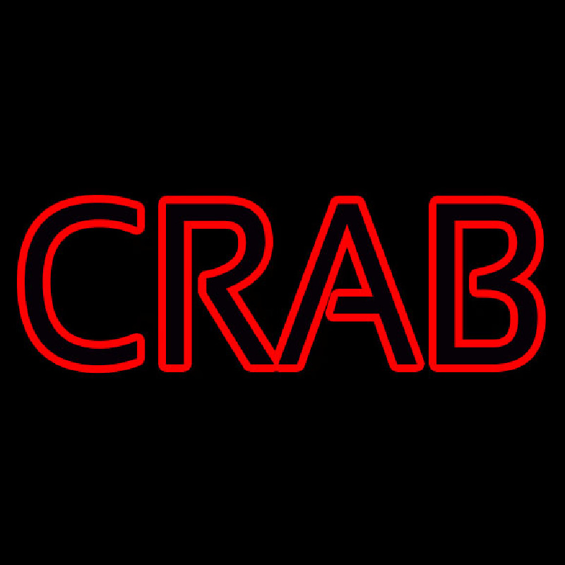 Crab Block Leuchtreklame