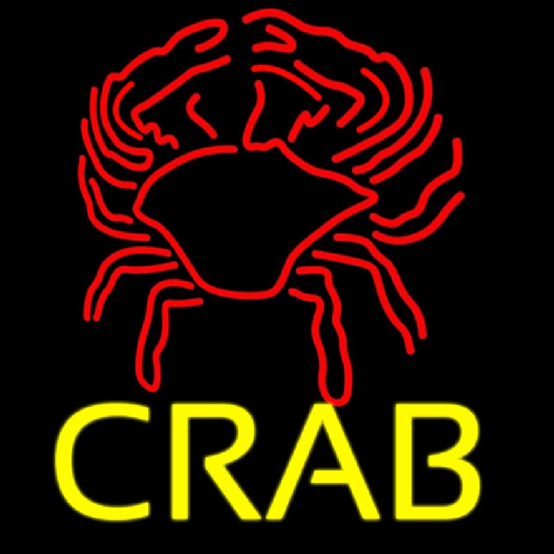 Crab Block With Logo 2 Leuchtreklame