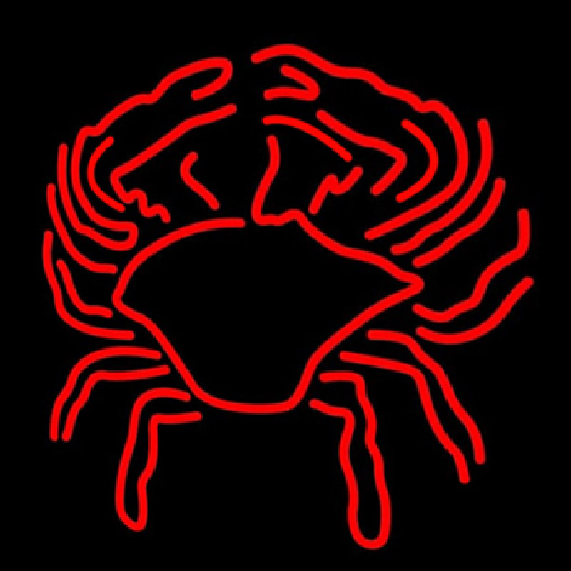 Crab Block With Logo Leuchtreklame