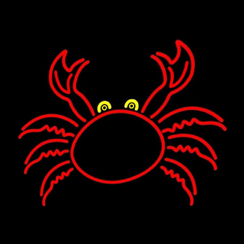Crab With Logo 1 Leuchtreklame