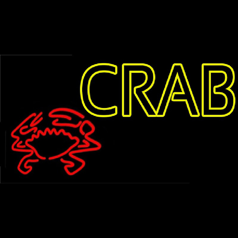 Crab With Logo 1 Leuchtreklame