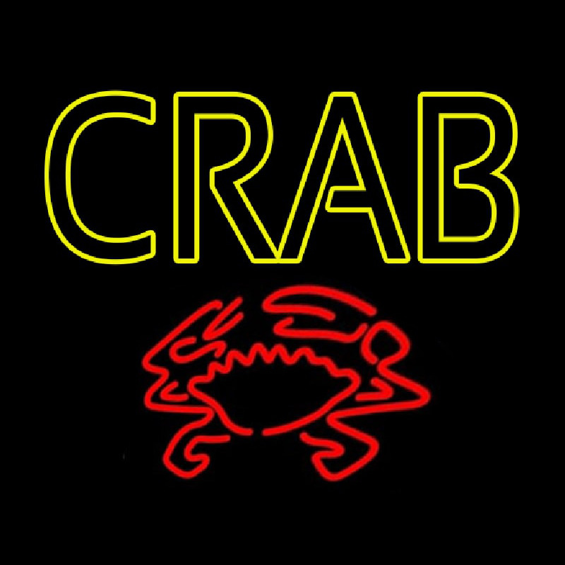 Crab With Logo Leuchtreklame