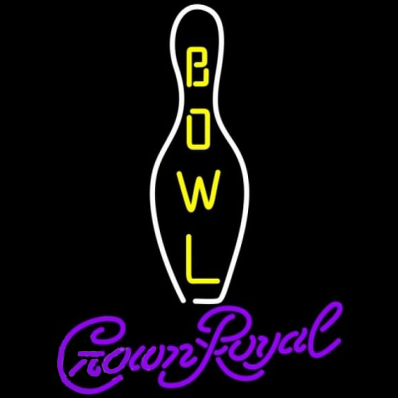 Crown Royal Bowling Beer Sign Leuchtreklame