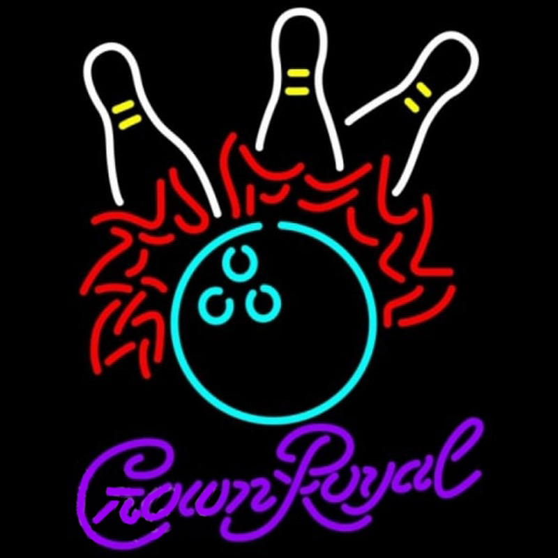 Crown Royal Bowling Pool Beer Sign Leuchtreklame