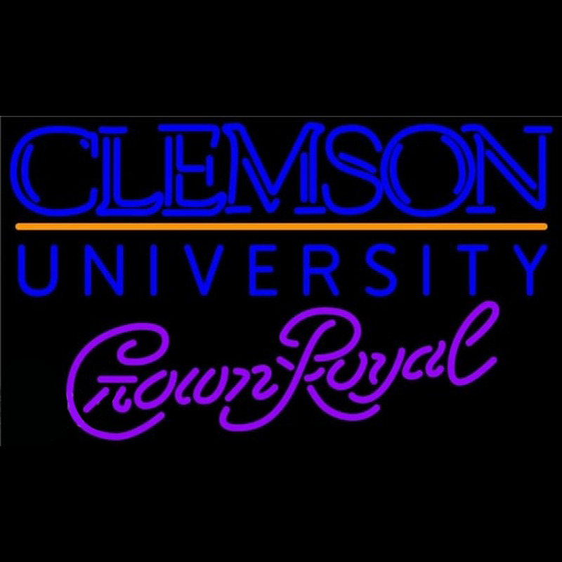 Crown Royal Clemson University Beer Sign Leuchtreklame