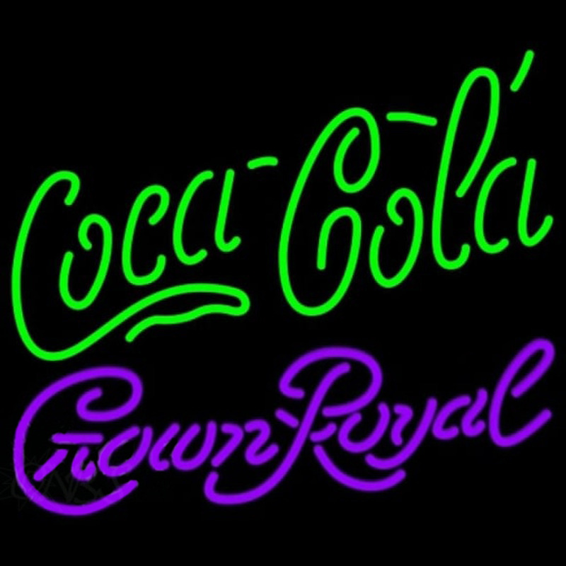 Crown Royal Coca Cola Green Beer Sign Leuchtreklame