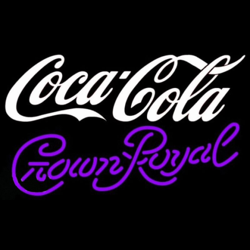 Crown Royal Coca Cola White Beer Sign Leuchtreklame