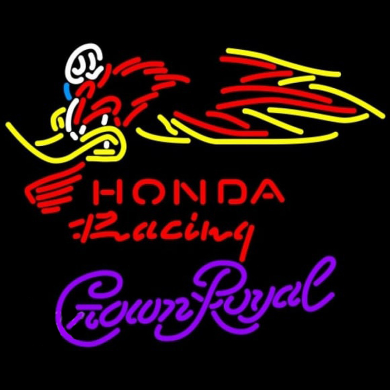Crown Royal Honda Racing Woody Woodpecker Crf 250 450 Motorcycle Beer Sign Leuchtreklame