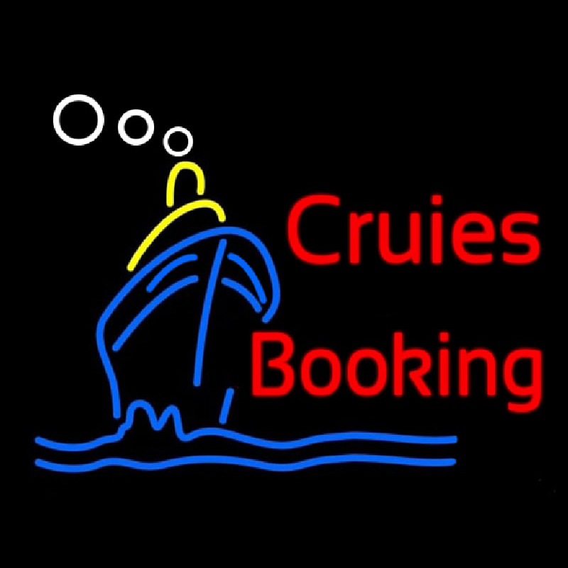 Cruise Booking Leuchtreklame