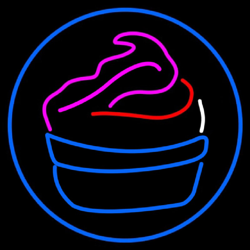 Cupcake Logo Leuchtreklame