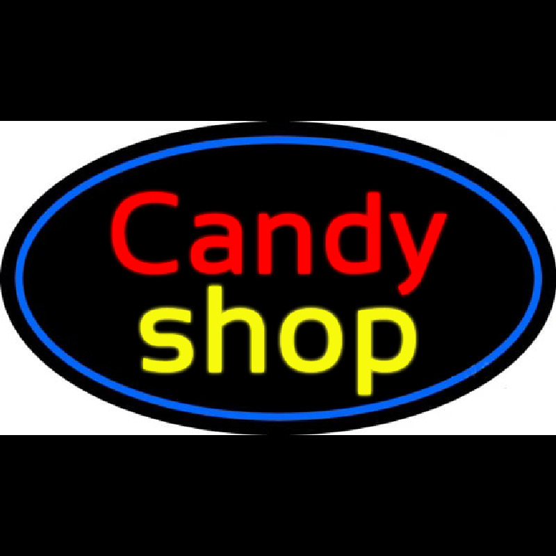 Cursive Candy Shop Leuchtreklame