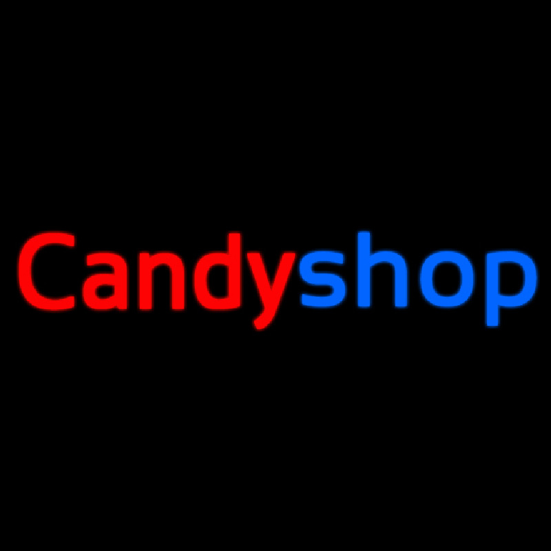 Cursive Candy Shop Leuchtreklame