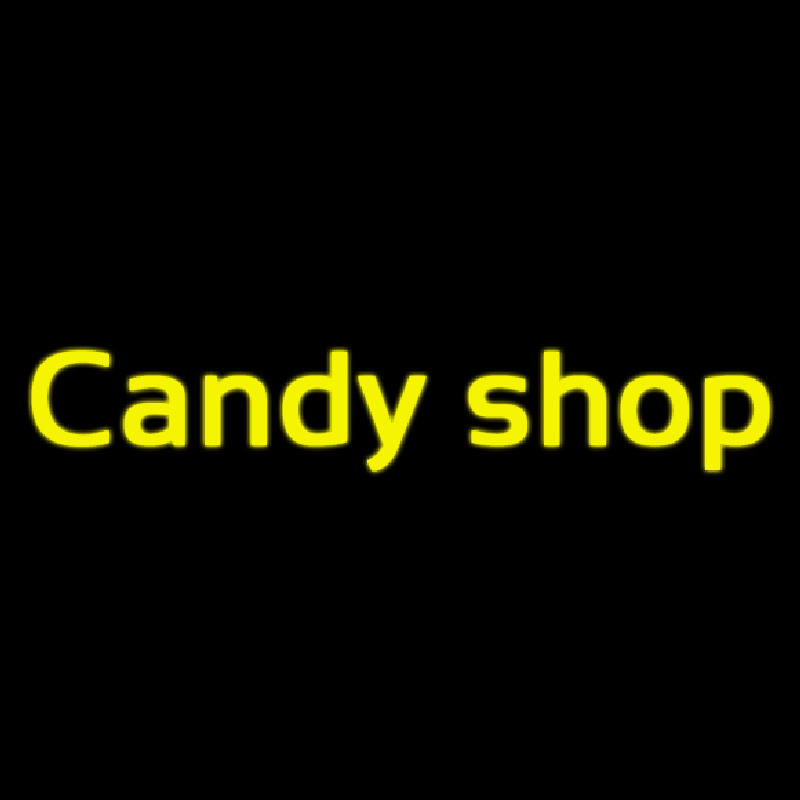 Cursive Candy Shop Leuchtreklame