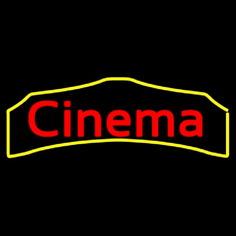 Cursive Cinema Leuchtreklame