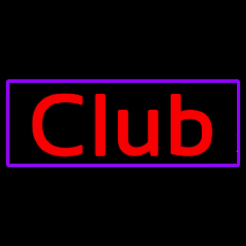Cursive Club Leuchtreklame
