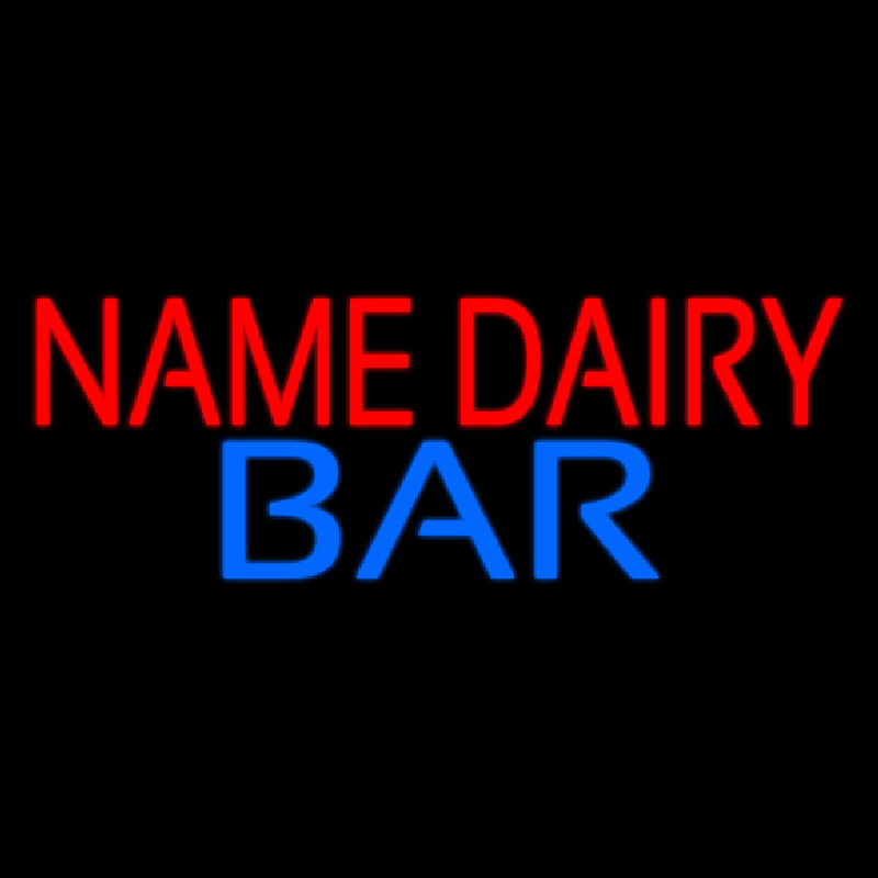 Custom Dairy Bar Leuchtreklame