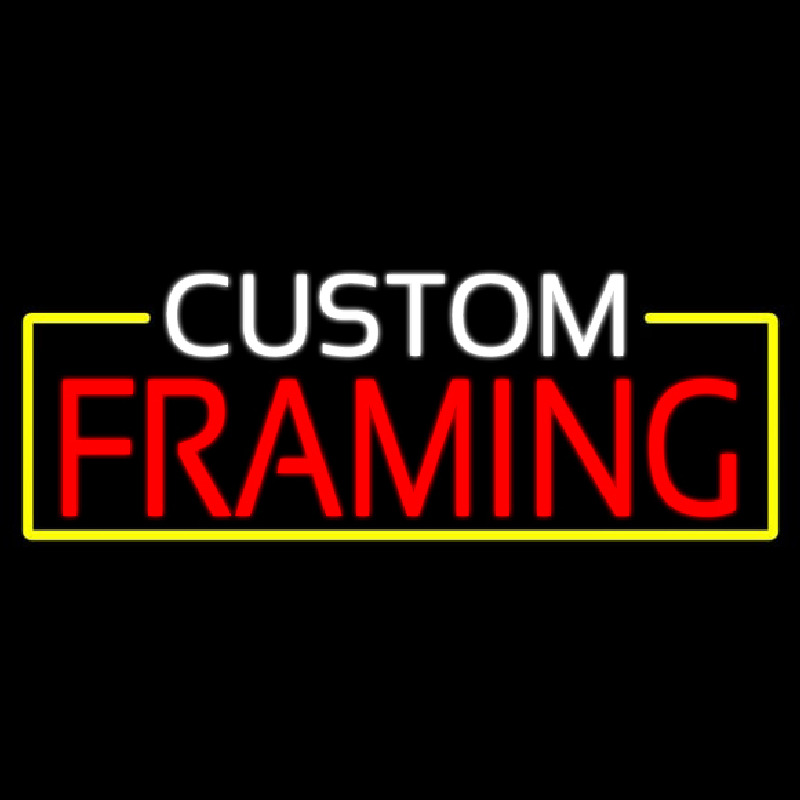 Custom Framing Leuchtreklame