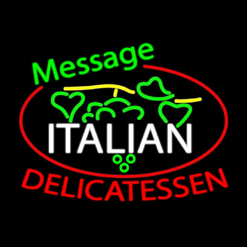 Custom Italian Delicatessen Leuchtreklame