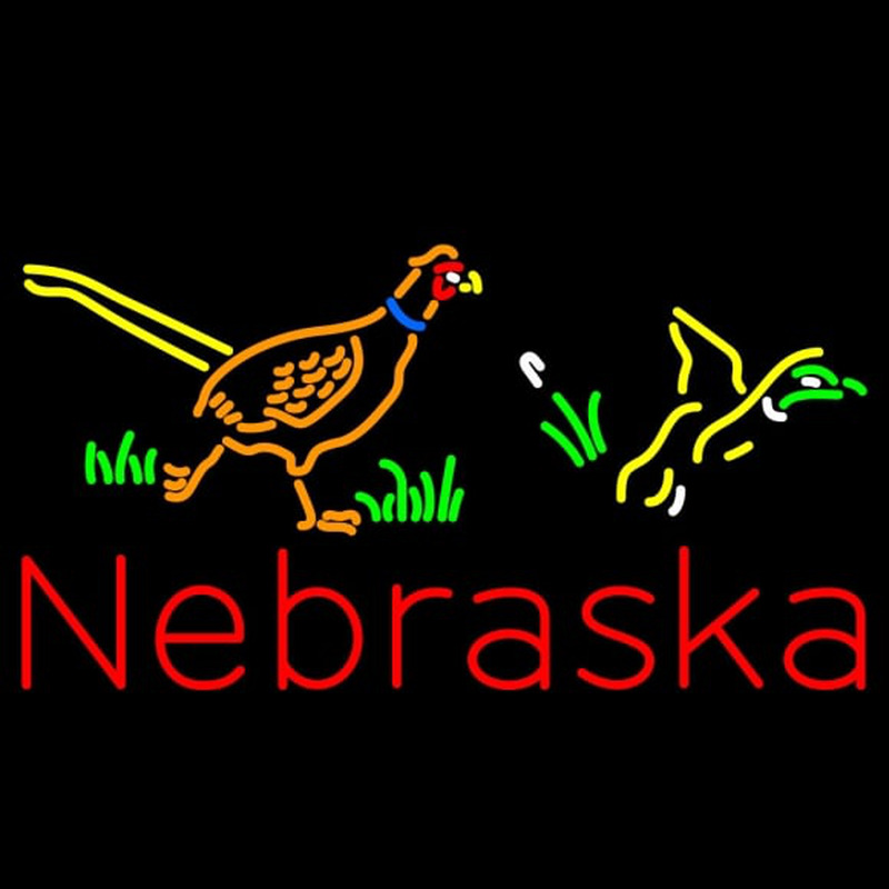 Custom Nebraska Pheasant Steve Leuchtreklame
