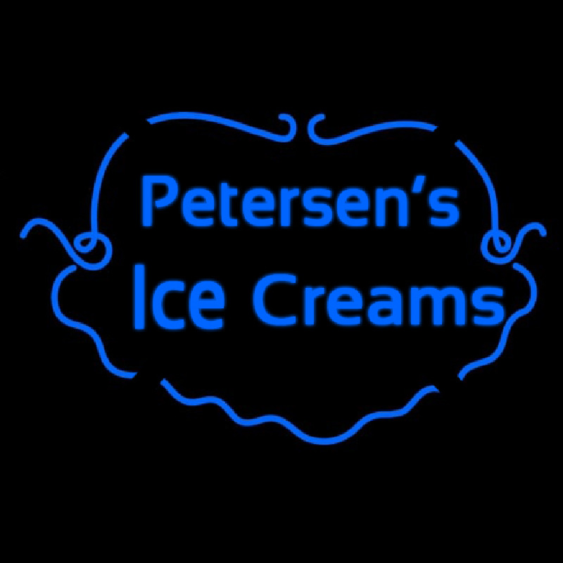 Custom Petersens Ice Creams Leuchtreklame