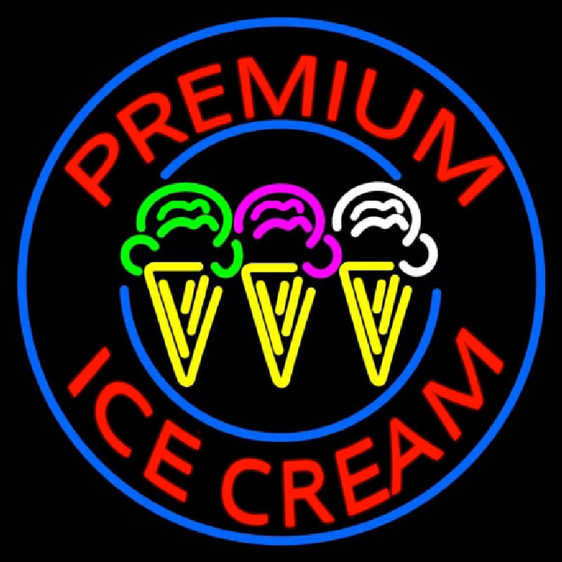 Custom Premium Ice Cream Leuchtreklame