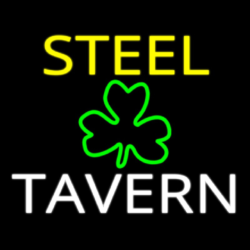Custom Steel Tavern 1 Leuchtreklame