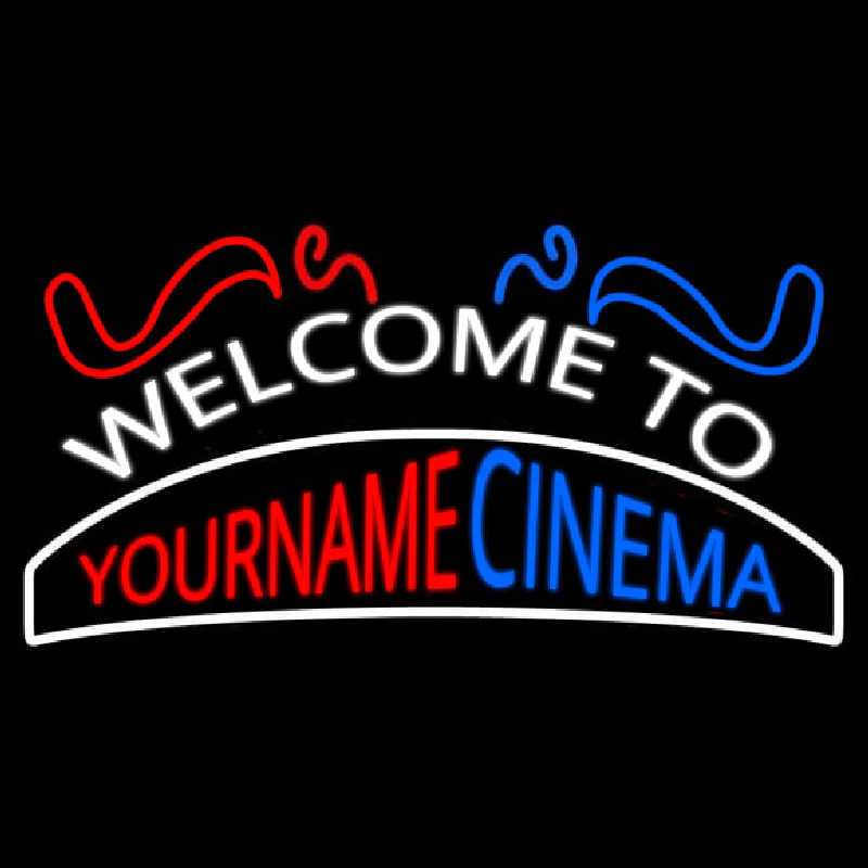 Custom Welcome To Cinema Leuchtreklame