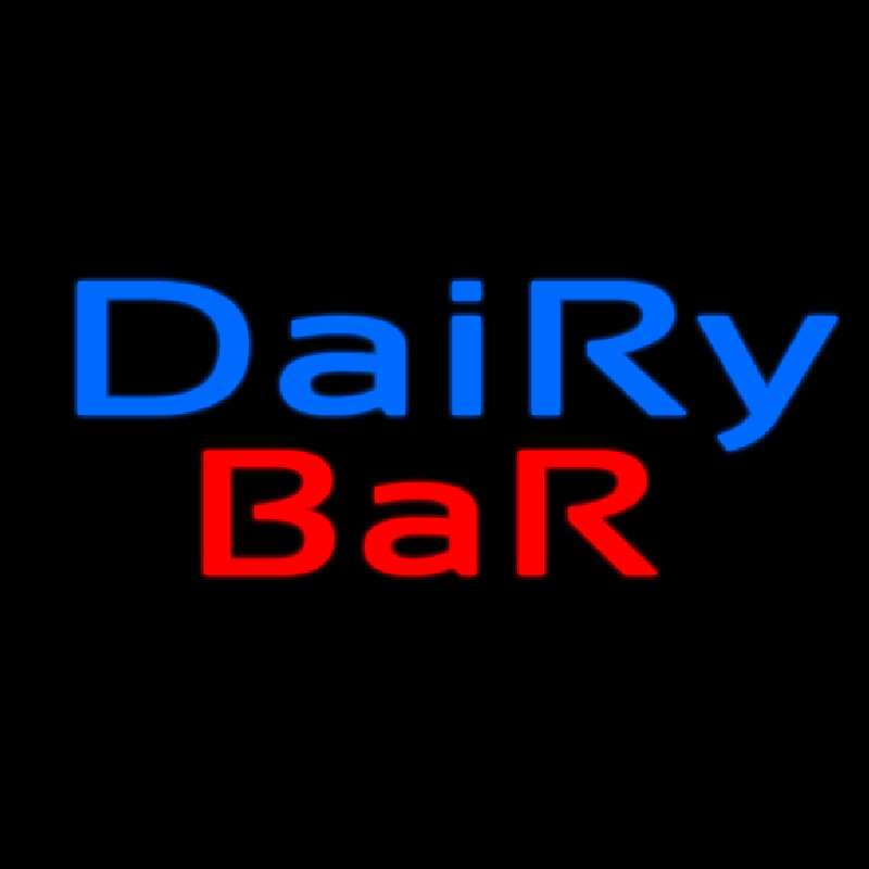 Dairy Bar Leuchtreklame